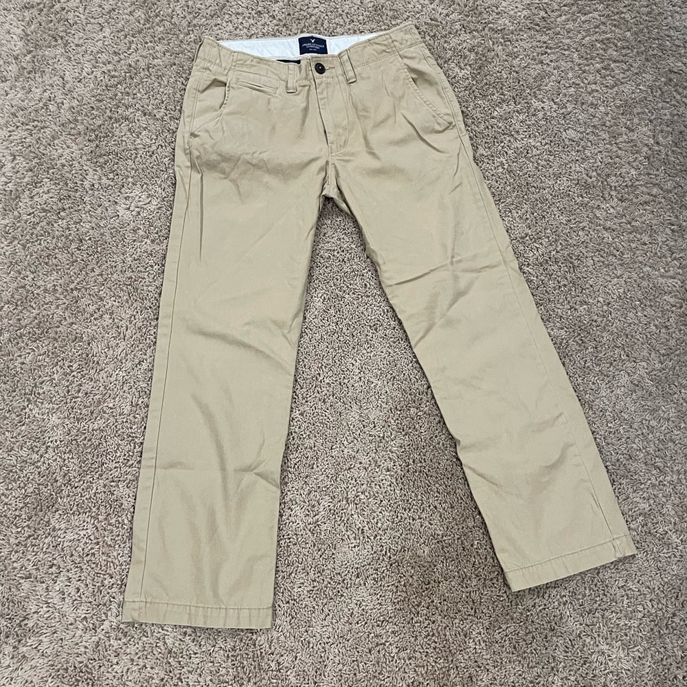 Men’s American Eagle Original Straight Leg Size 31/30 Khaki Pants